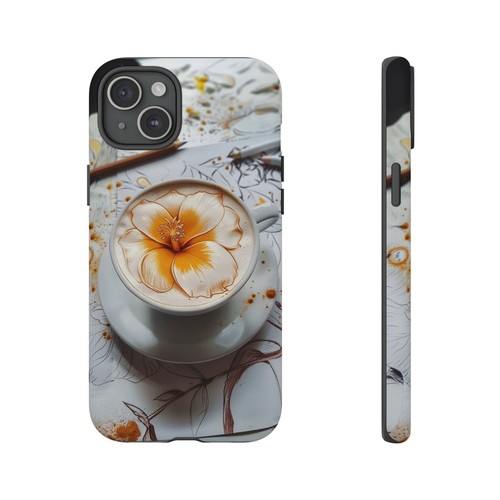 Phone Ink - Tough Case for iPhone Galaxy Pixel - Barista Flower Art Cafe Coffee - Picture 17 of 189
