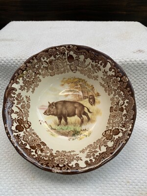 Palissy Game Serie Teller Landschaft Wildschwein Szene, Sammlerstück