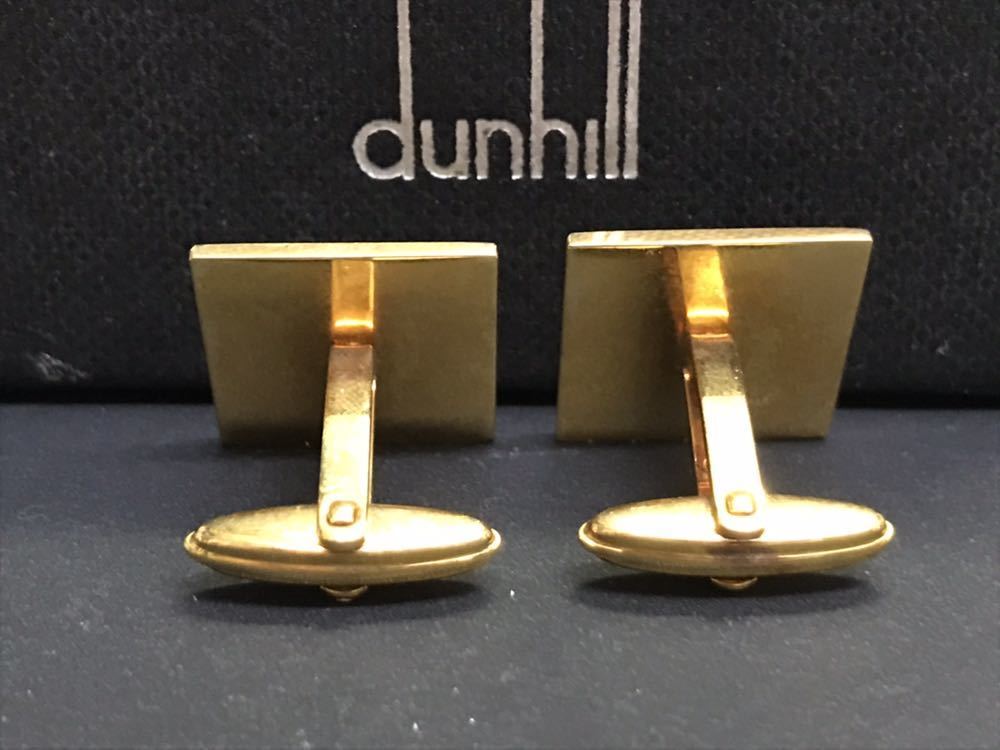 dunhill Cufflinks Cuff's Button Silver x Gold Square Shape