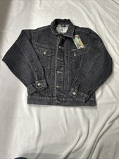 Vintage Puma Trucker Jean Jacket Size Small Womens Y2k Black
