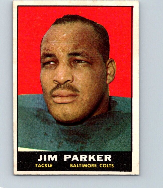 1961 TOPPS FOOTBALL #6 JIM PARKER                           NRMT  LW