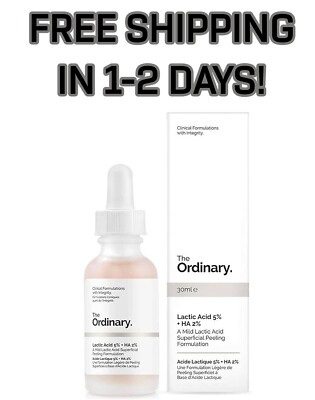 The Ordinary Lactic Acid 5% + HA 2% 30ml | New in Box | USA Seller