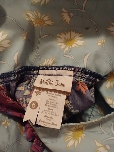 Matilda Jane Girls Size 6 Exquisite 4 Piece Set With Matching Persnickety Hat - Picture 16 of 21