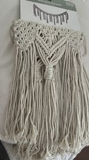 Macrame Garland 60  152.5cm Natural Color Cord Hippie Boho Hand Made New India
