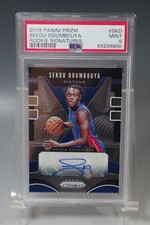SEKOU DOUMBOUYA 2019 PANINI PRIZM ROOKIE #RS-SKD PSA 9 CARD AUTOGRAPH GRADED