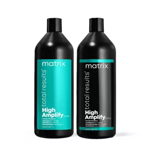 New! Matrix Total Results - HIGH AMPLIFY Volume Shampoo & Conditioner Liter Set