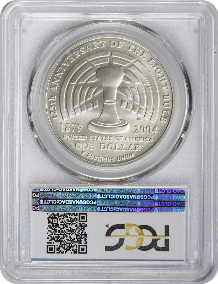 2004-P Edison Silver Commemorative Dollar MS69 PCGS - Image 2 of 2