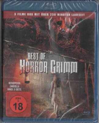 Best Of Horror Grimm 3 Filme FSK 18 Blu Ray NEU Rotkäppchen Cinderella Hänsel