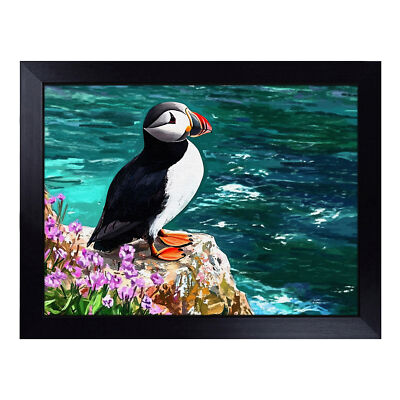 Puffin Lap Tray Cushioned Bean Bag Padded TV Dinner Food Laptop Desk