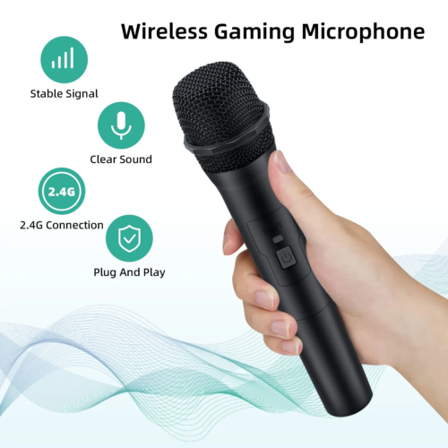 25ms Latency 2.4G Wireless Microphone for Nintendo Switch Xbox/PS5/PC - Picture 5 of 12