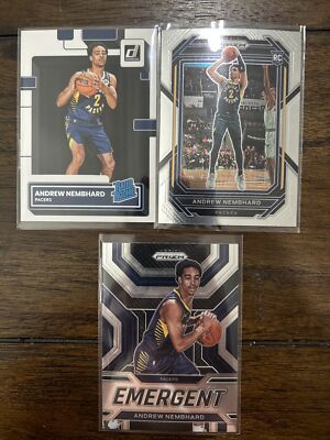 Andrew Nembhard 3 Card Panini Prizm/ Optic Rookie Lot Indiana Pacers 