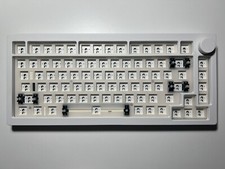 monsgeek m1 v3 white aluminum keyboard barebo...