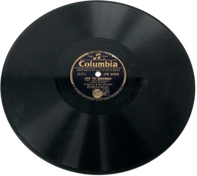 10'' Schellackplatte - Columbia DB 2059 - Love thy neighbor / May I (W16)