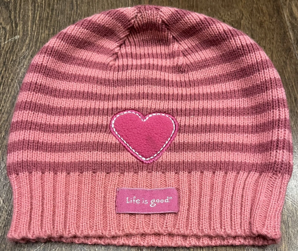 Life Is Good Pink Beanie With Mittens Size 2-4T Foto 3 de 4