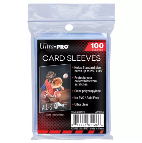 Ultra Pro Standard Clear Trading Card Sleeves 100, 300, 500, 1000, 2000, 5000