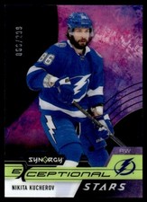 Nikita Kucherov 2021-22 Upper Deck Synergy Exceptional STARS #ES-KU Card 066/299