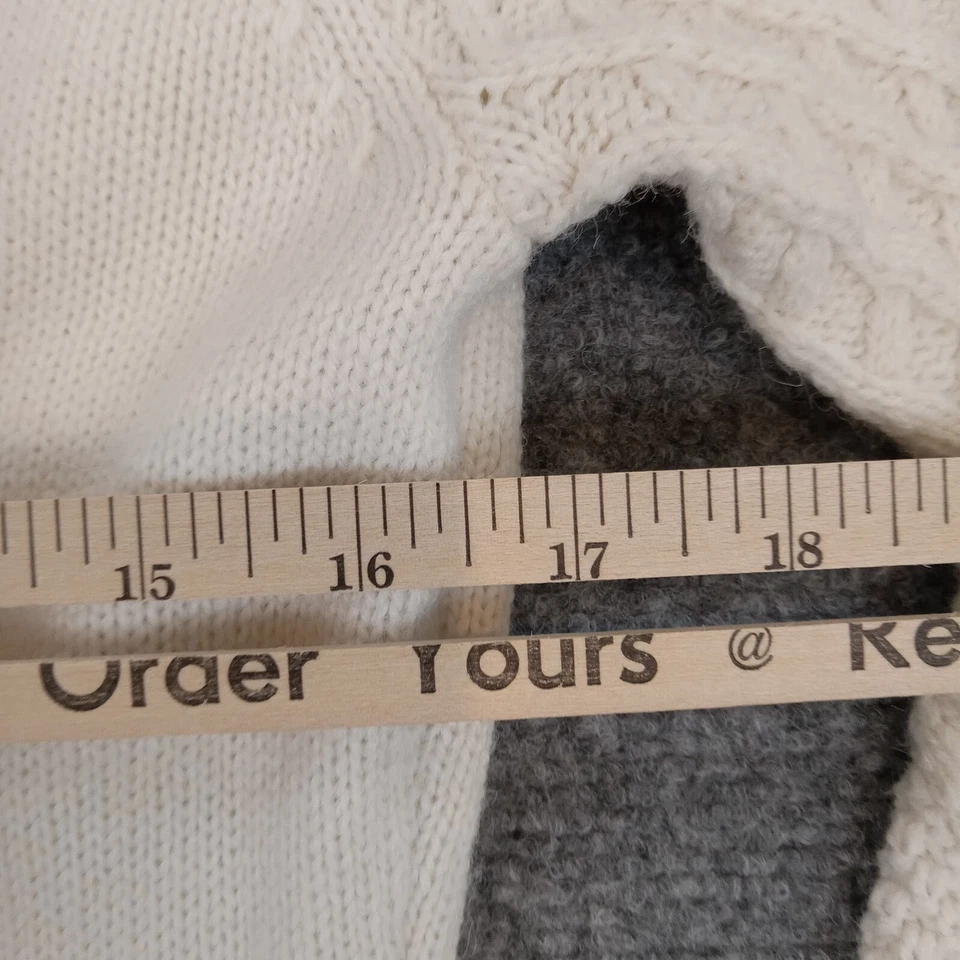 Vestido suéter BB Dakota Steve Madden para mujer mediano beige vestido cuello falso tejido Foto 4 de 4