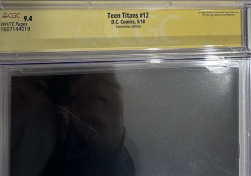 TEEN TITANS #12 CGC SS 9.4 Signed by ANDOLFO!( 1st App Of Batman Who Laughs!! - Picture 5 of 5