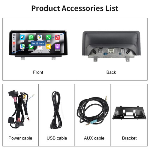 Pantalla táctil inalámbrica Android Auto CarPlay para BMW X5 E70 X6 E71 CCC 2007-10 - Imagen 11 de 15