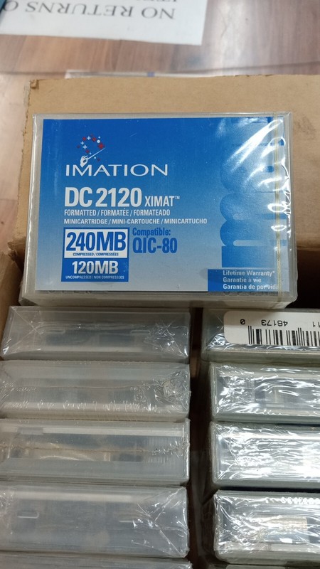 IMATION DC 2120 XIMAT 240 MB TAPE, new