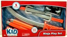 Kid Connection Orange 5 Piece Ninja Sword with Sound Nunchucks Mask Play Set