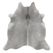 8x7 FEET ! Real GRAY TONES - GREYISH Cowhide Rug natural hair Cowhides Cow Hide