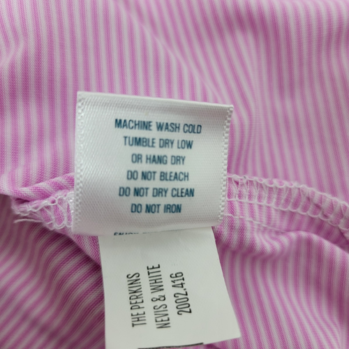 Holderness & Bourne Tailored Fit Herren XL Pink Weiß Performance Stretch Polo - Bild 6 von 7