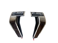 OEM FORD F150 21-23 XLT CHROME Fender Vent Badge L&R SET ML34-16B115-AC