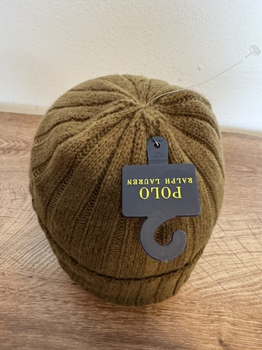 Polo Ralph Lauren Men's Wool Blend Ribbed Cuff Knit Beanie Hat (NWT) - Picture 2 of 3