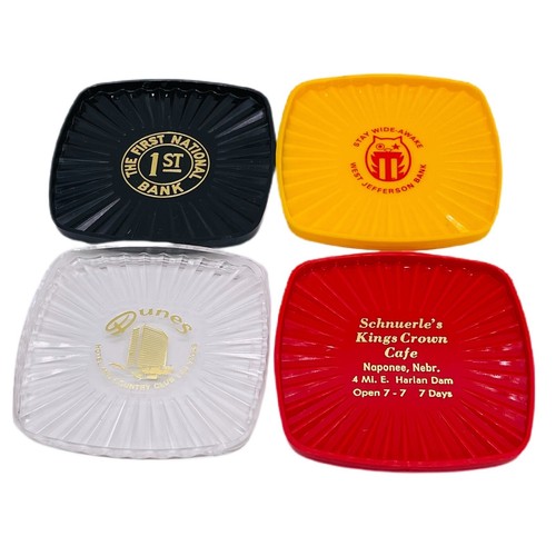 VTG Fiesta Brand Acrylic Coaster Kit 8 Samples Retro Comes with Case MCM Read - Picture 6 of 11