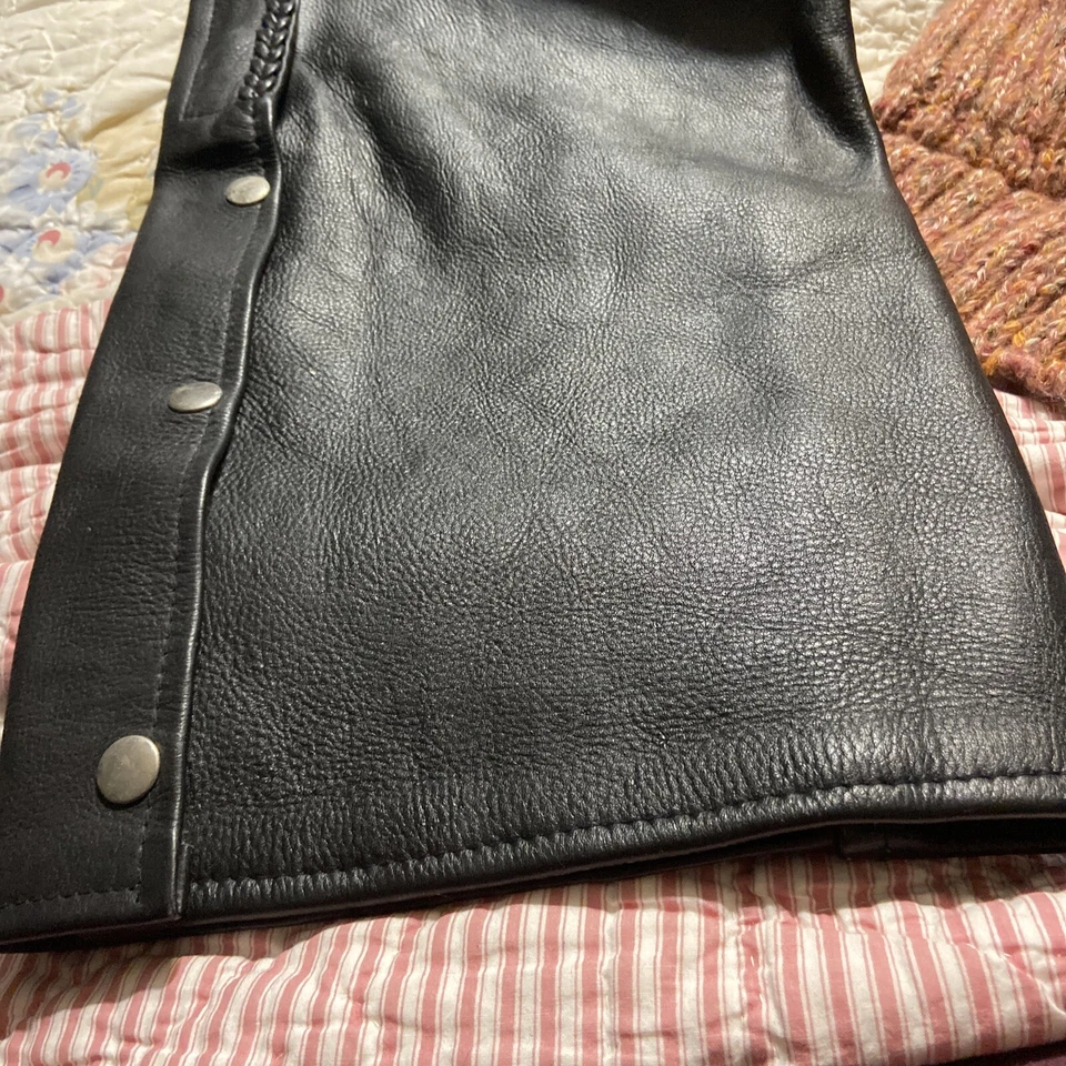 Первоклассный черный кожаный Chaps большой мужчин - мотоциклиста, ролевые игры, костюм - Изображение 3 из 4