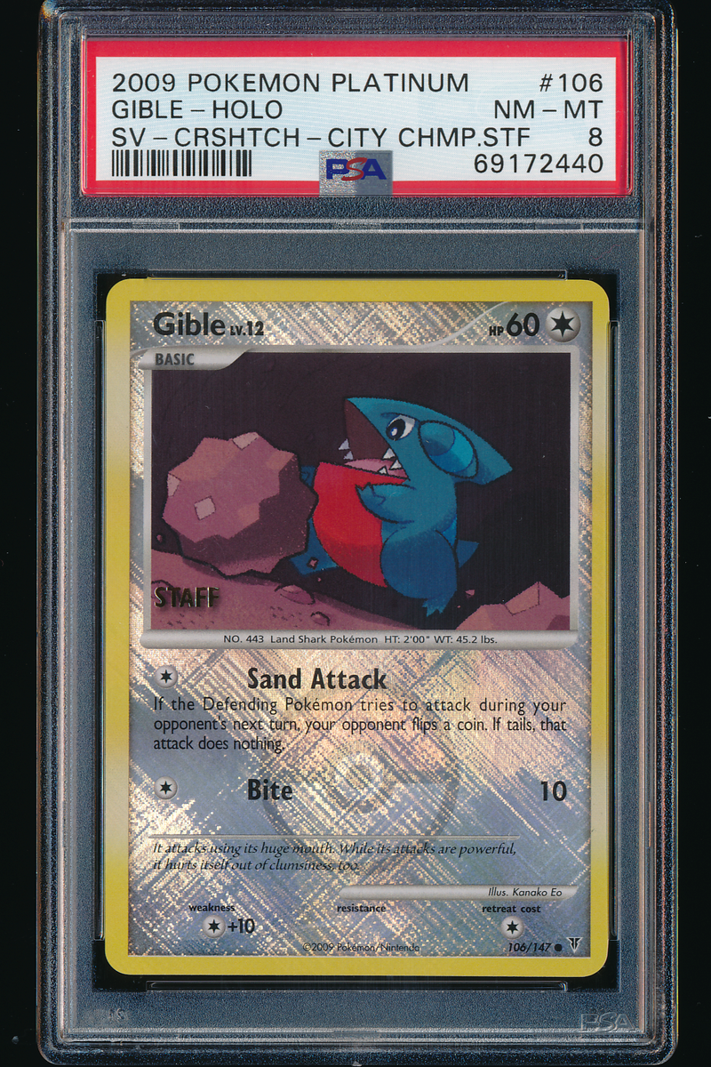 2009 POKEMON GIBLE HOLO CROSSHATCH 106 PLATINUM SUPREME