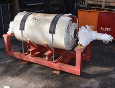 Belt conveyor head pulley rubber lagged covered roller bearings 650mm x 1200mm