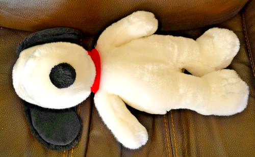 2013 Kohls Cares Snoopy Peanuts 16" Plush Beagle Dog Red Collar Stuffed Animal - Picture 5 of 8