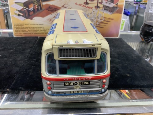 Vintage Tin Friction Sight-Seeing Bus#800 Japan - Picture 4 of 7