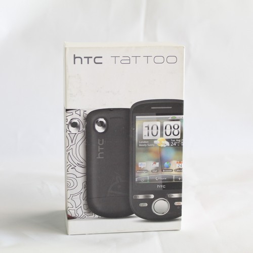 Rare Vintage HTC Tattoo A3288 Phone Black In Box Complete 2009 Vodafone New