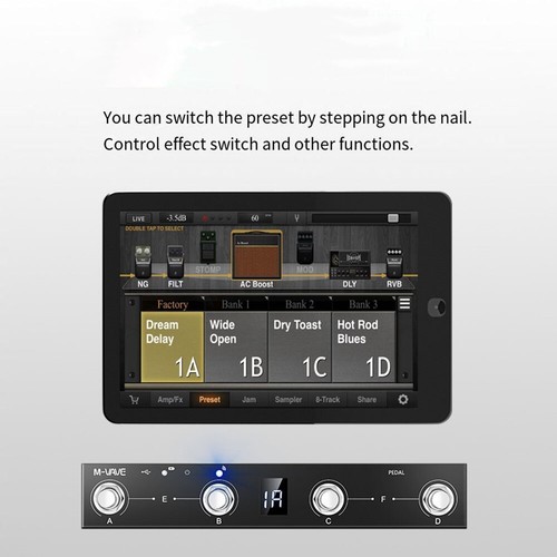 MVAVE Chocolate For MIDI Footswitch Controller Extended Battery Life Easy New - Picture 20 of 24