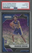 2016-17 Panini Blue Wave Prizm #131 Brandon Ingram RC Rookie 10/99 PSA 10