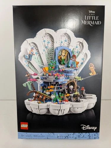 LEGO 43225 The Little Mermaid Royal Clamshell Disney NEW OPEN BOX