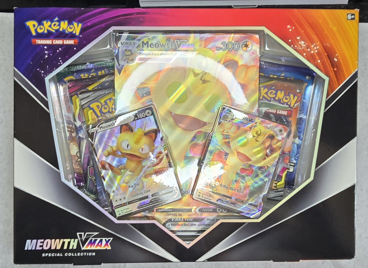 2020 pokemon trading card game meowth vmax set Amazon.com: Pokemon TCG: Meowth VMAX Box