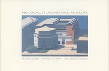 #UX168 19c Holocaust Mem Museum Postal Card First Day Ceremony  Program