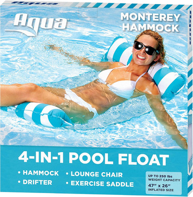 Aqua Original 4-in-1 Monterey Hammock Pool Float & Water Hammock   Multi-Purpose