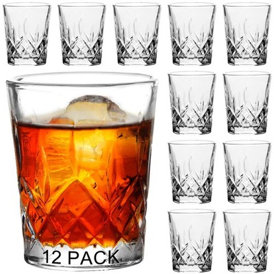12 Pack 1.5oz Shot Glasses Set Crystal Shot Glass - Premium Quality Shot Glasses