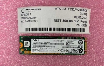 Dell TC2RP 240GB SATA SSD M.2 6Gbps Solid State Drive 512e MTFDDAV240TCB