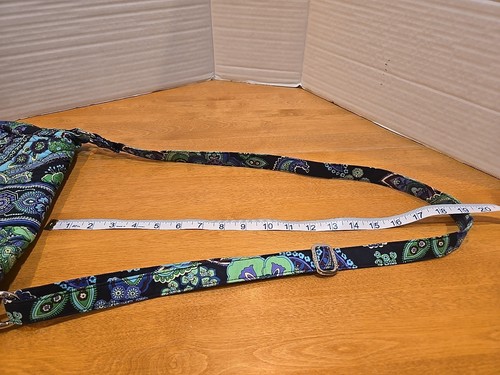 Vera Bradley Saddle Up Blue Rhapsody Shoulder Purse Handbag Pockets Classic - Picture 17 of 19