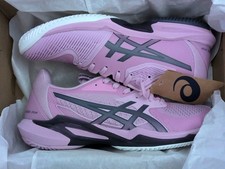 ASICS Solution Speed FF 3 Clay Court Tennis Shoes, Women's Size 8, Ube/Fog