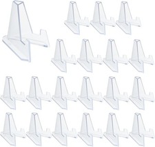 20pcs Clear Acrylic Easel Stands   Mini Display Holders for Coins  Medals