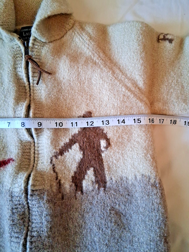 Vintage Lauren Ralph Lauren Hand Knit Wool Cardigan Sweater Jacket Child's Large - Picture 9 of 11