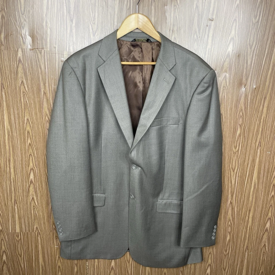 Traje Caravelli 3 Piezas Hombre 42L 36x33 Marrón Poliéster Doble Ventilación Chaleco Pantalones Foto 2 de 4