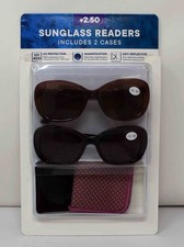 Sunglass Readers 2.50 Includes 2 Cases